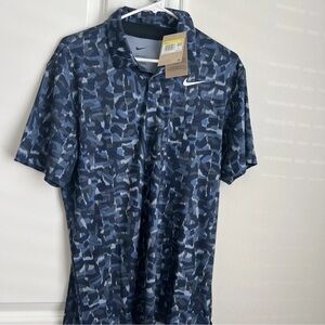 Nike Blue Urban Camo Polo Shirt.